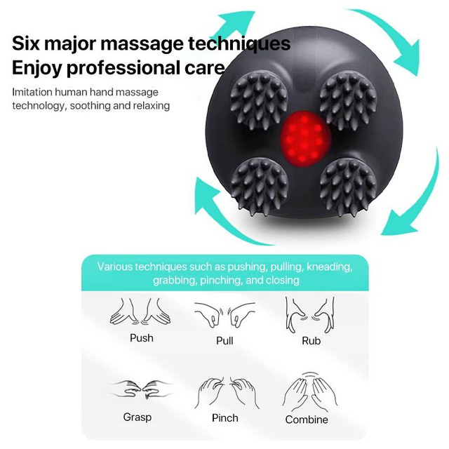 Yesido Waterproof Electric Pulse Head Massager