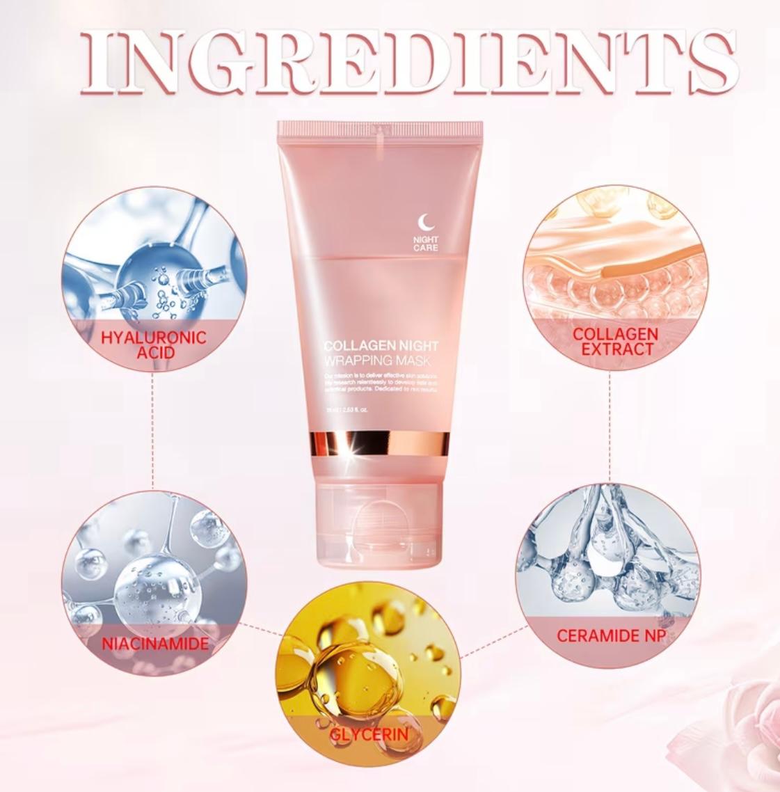 Collagen wrapping mask