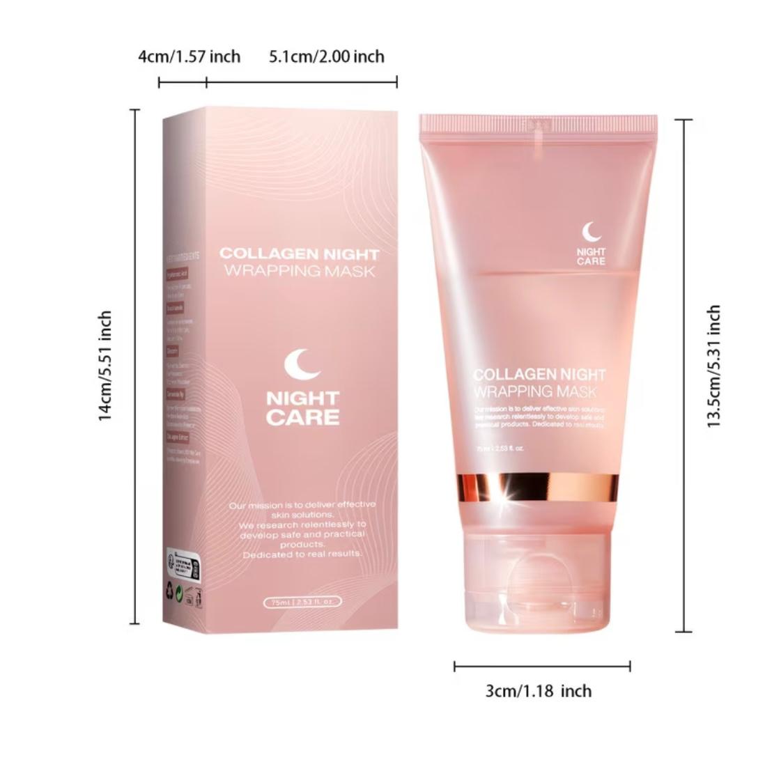 Collagen wrapping mask